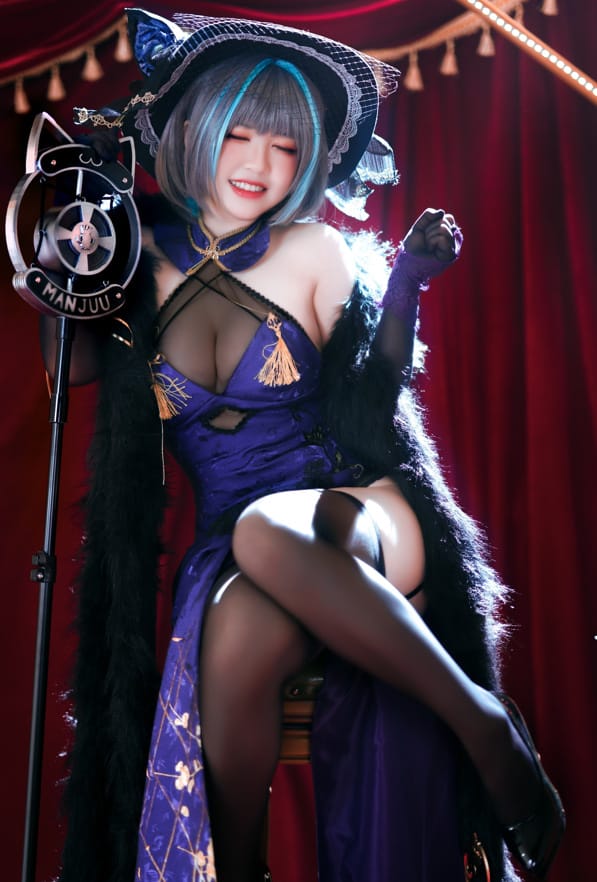 半半子 –NO.52 柴郡旗袍[64P/100MB]-2