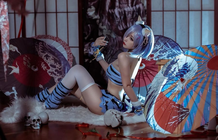 二佐Nisa –NO.128 蕾姆夏日鬼衣[12P/35MB]-2