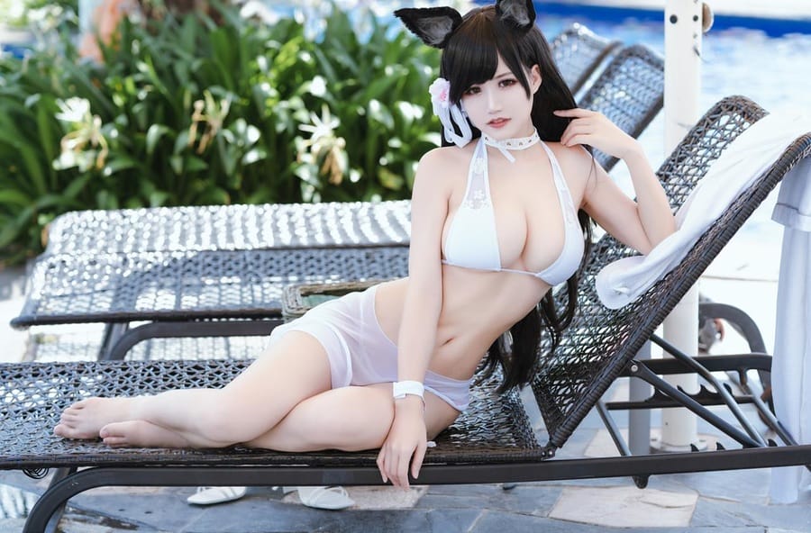 小仓千代w –NO.010 7月舰长爱宕泳装[22P/138M]-1