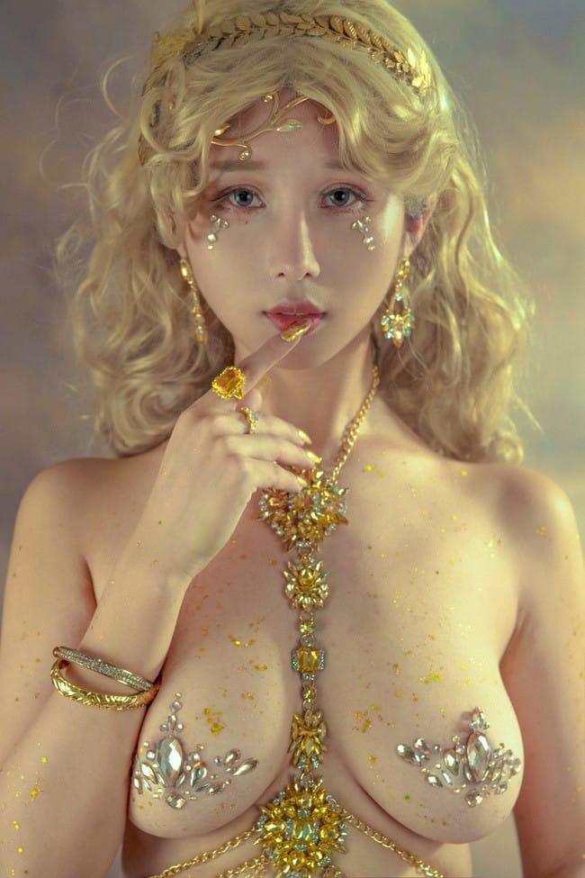 Genji云溪溪 – NO.35 奶桃 Tourmaline-Citrine黄水晶[40P-533MB]-2