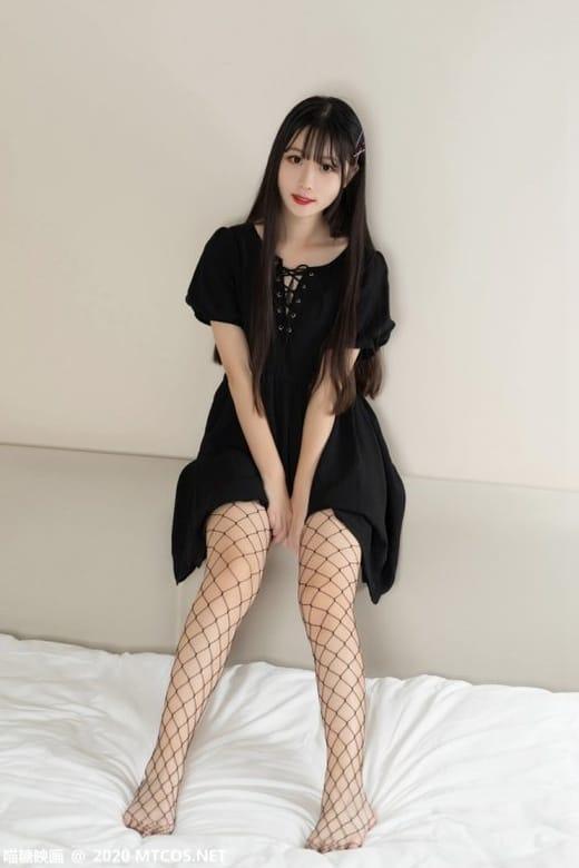 [喵糖映画]VOL.223 黑色 渔往袜长裙 [40P/334MB]