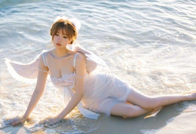 念雪ww – NO.35 海边神明少女[50P-505M]-1
