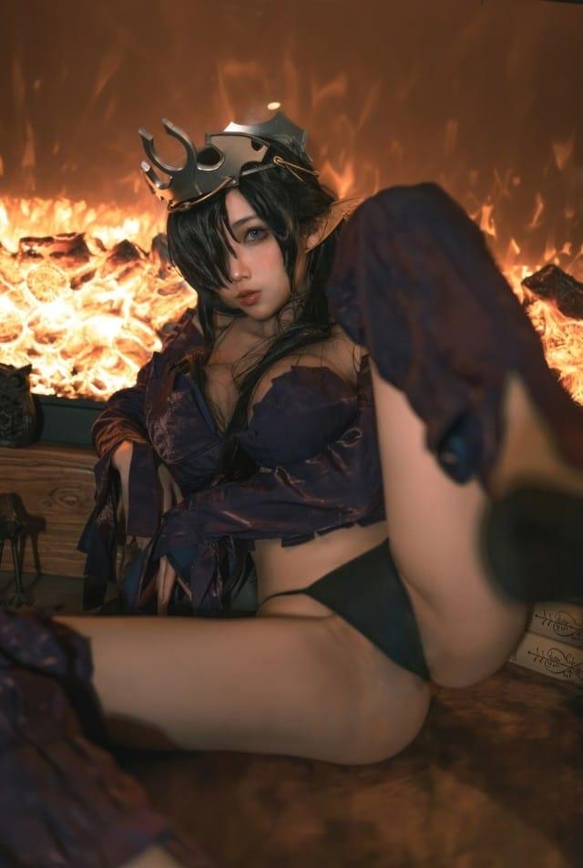 杏仁曲奇 – NO.12 黑兽 精灵女王 [60P-515M]-1